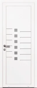 Porte en PVC blanche