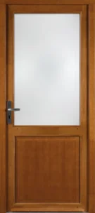 Porte vitrée en bois