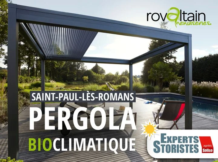 Pergola bioclimatique à Saint-Paul les romans