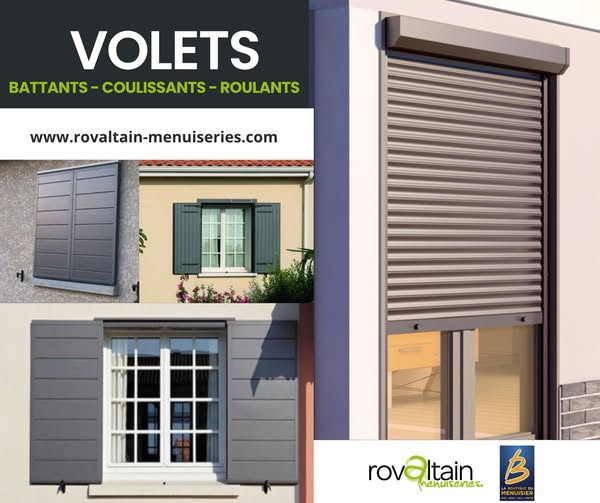 Magasin de volets. Volets roulants, volets battants, volets coulissants.