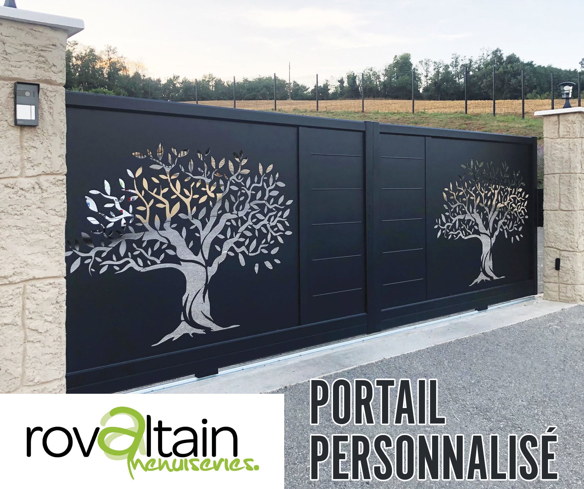 Portail Cetal Sur-mesure. Vente et pose de portail.